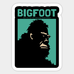 Bigfoot Native to the Pacific Northwest Sticker